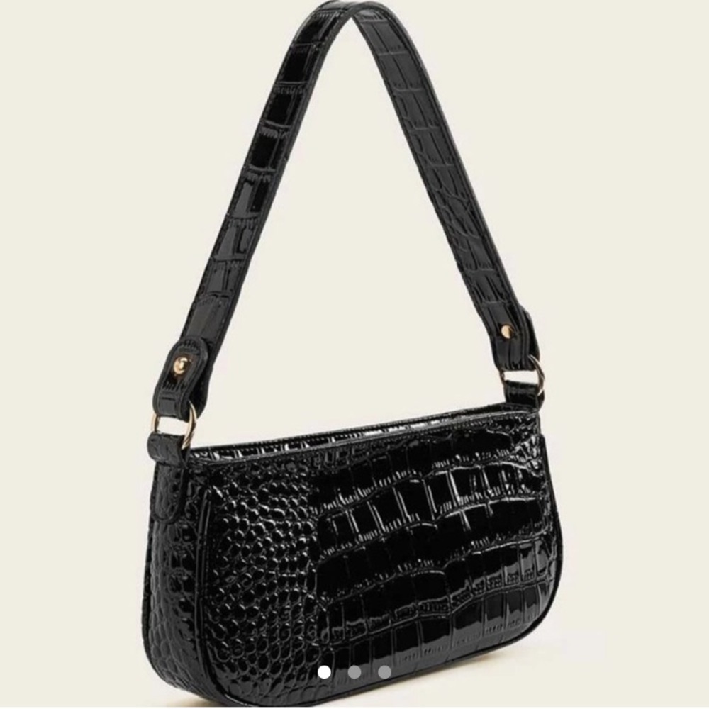 CROCIDILE BAGUETTE BAG